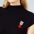 thumbnail image 4 of Stickers-4pcs poppy flower brooch, 4 of 5