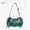 Green, variant on Women's Y2K Shoulder Bag Underarm Baguette Purse PU Leather Rivet Leopard print Decoration Punk Vintage Style Handbag