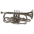 thumbnail image 4 of SHREYAS Cornet 4 Valve Echo Silver Nicely Tuned With Hardcase Mouthpiece Instrument For Beginner Student Professional, 4 of 4