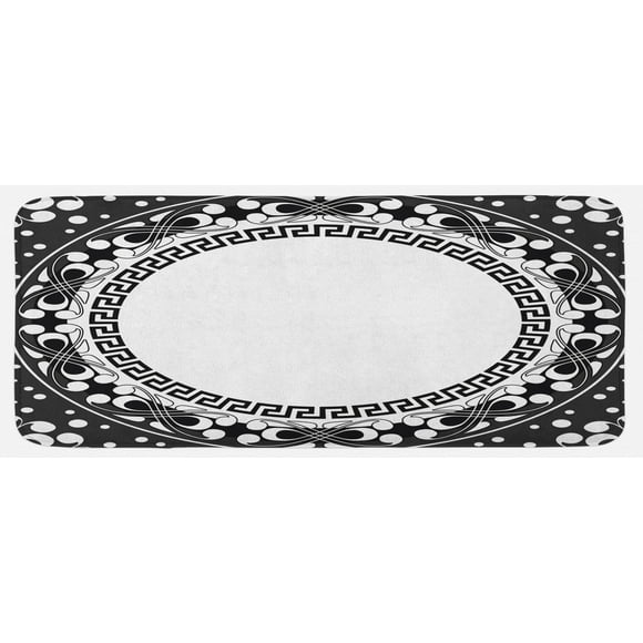 Greek Key Rug Black And White