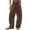Brown, variant on Cmfcve Women's Wide Leg Barrel Sweatpants Casual Daily Elastic Waist Velvet Long Pants with Pockets