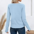 thumbnail image 3 of Resicozy Women's Fall Cardigan Sweaters 2025 Lightweight Solid Clothes Fashion Trendy Long Sleeve Tops Casual Jackets Sky Blue L, 3 of 4