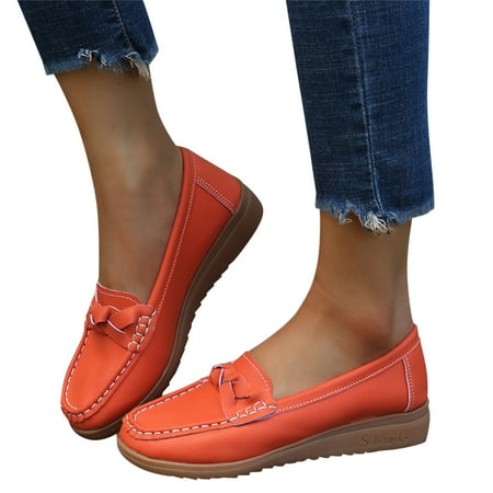Mepaouo Loafers for Women Business Casual Shoes Slip on Work Breathable Flat Penny Loafers