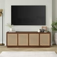 thumbnail image 3 of Evelyn&Zoe Pryce Rectangular TV Stand for TV's up to 78", Satin Walnut, 3 of 8
