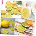 thumbnail image 5 of Simulation Lemon Slices,30Pcs Mini Simulation Fruit Slices for Kitchen Decor,QZS Portable Artificial Lemon Ornament for Photography Props,Festival Decoration (Green,Yellow,Orange), 5 of 6