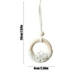 thumbnail image 3 of Adorno Colgante de Copo de Nieve Tejido a Mano En Madera con Cuerda de Algodón Trenzada, Ideal para Colgar En El Árbol de Navidad, La Pared o La Puerta. Decoración Festiva., 3 of 6