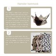 thumbnail image 3 of Methold Hamaca para ratas suspendida de doble capa, cama colgante, jaulas de animales, casa para ratas, multifunción, dulce regalo, Hábitats y jaulas para animales pequeños Manchas marrones 20*20, 3 of 6