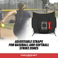 thumbnail image 3 of PowerNet Strike Zone Attachment for 7x7 Baseball Softball Net | Work on Pitching Drills and Location Accuracy | Solo or Team P, 3 of 4