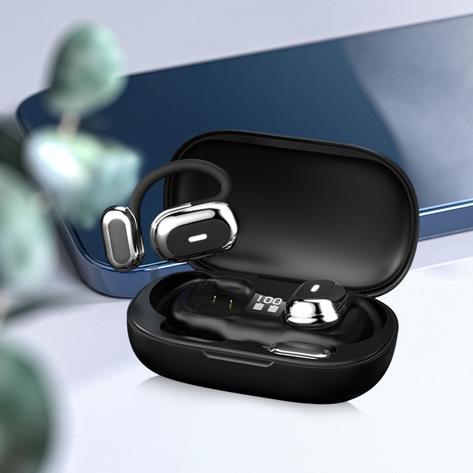 Out of Ear Open Ear Headphones Outside The Ear Wireless Ear Hanging Bluetooth Headset Ows Over The Ear Open Ear Buds Earbuds Outside The Ear Headphones Bone Air Conduction