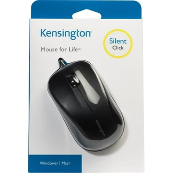 Kensington  Mouse for Life Three-Button USB Mouse - Black
