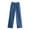 Z1-Blue, variant on YDFCWXW Women Patchwork Flare Jeans Stretch High Waisted Bell Bottom Raw Hem Denim Pants Khaki, S