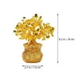 thumbnail image 3 of Ornamento de árbol de dinero fortuna adornamiento de árboles de negocios reglas de regalo decoración de cristal, 3 of 5