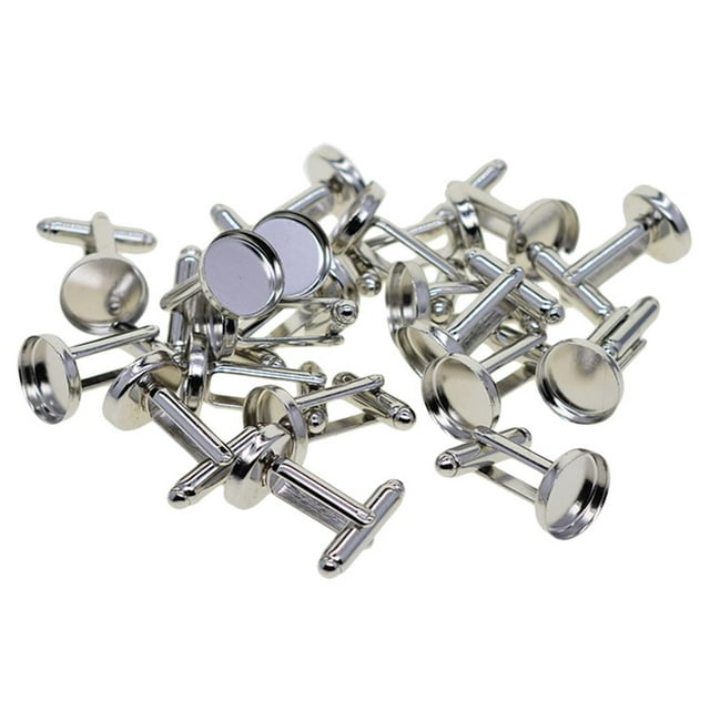 Gemelos Redondos 20 Piezas jinwen Cabujón 12mm Base Blanco