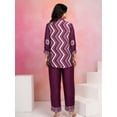thumbnail image 5 of Violet Zigzag Stripe Muslin Co-Ord Set, 5 of 5