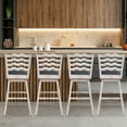 thumbnail image 5 of Costway Swivel Bar Stool, White (Set of 2), 5 of 9
