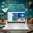 thumbnail image 2 of Laptop HP 14 • Edición limitada de regreso a clases con Microsoft 365 • CPU Intel de 4 núcleos • 16 GB de RAM • 1600 GB de almacenamiento (64 GB integrados + 512 GB externos + OneDrive de 1 TB) • Blan, 2 of 5