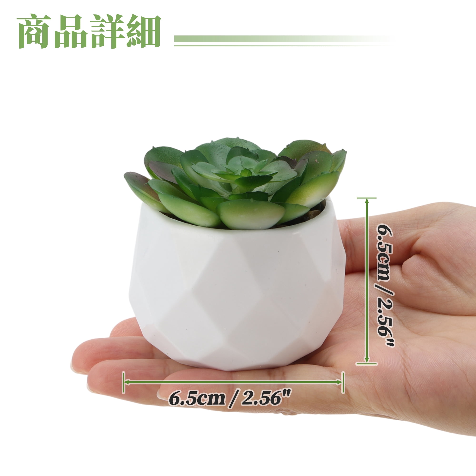 Unique Bargains Fake Succulent Plant Office Desk Decor Accessories Plant Type 7