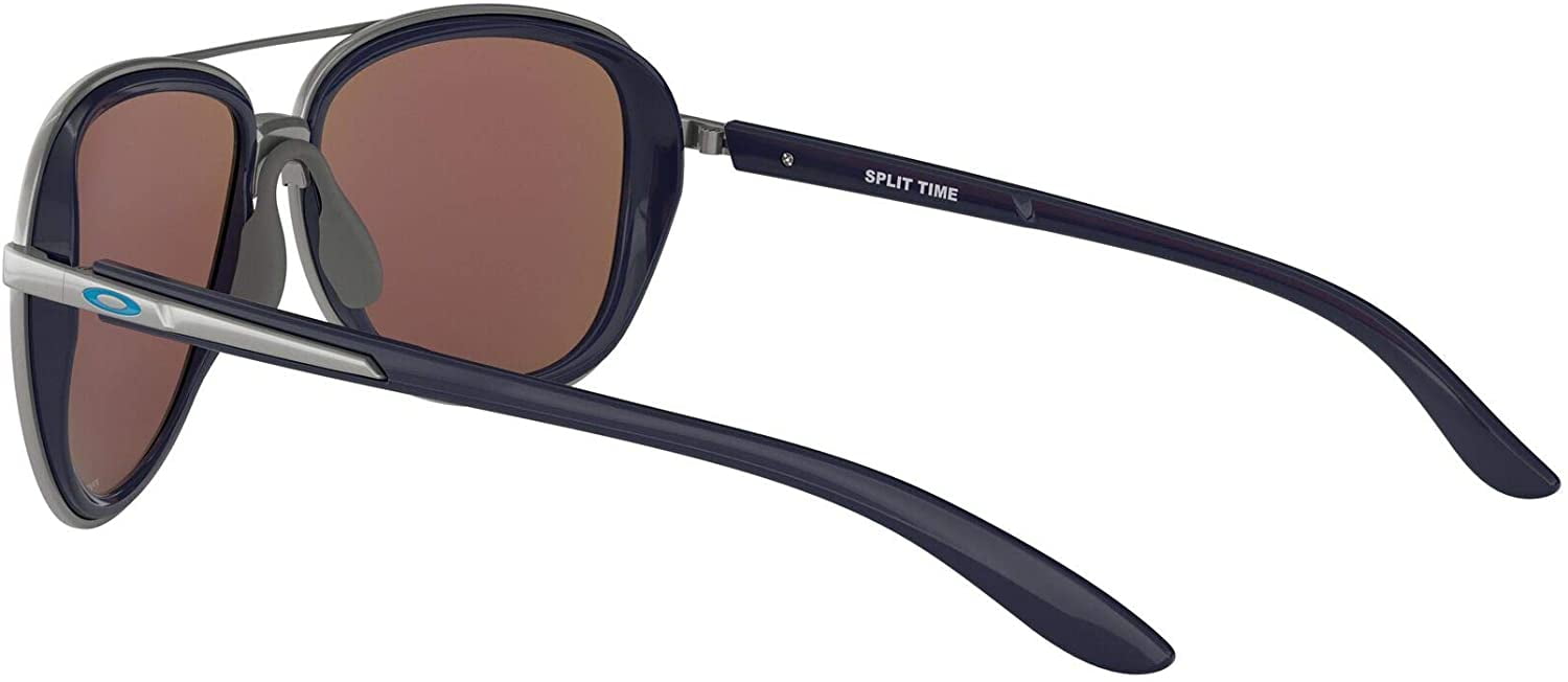 Oakley sunglasses OO4129 Split Time (07) navy with prizm sapphr irid polar lenses, 58mm
