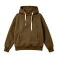 thumbnail image 4 of Women's Solid Oversized Drawstring Pullover Hoodie, Fleece Loose Fit Kangaroo Pocket Hooded Sweatshirt, Size S-2XL, 4 of 4
