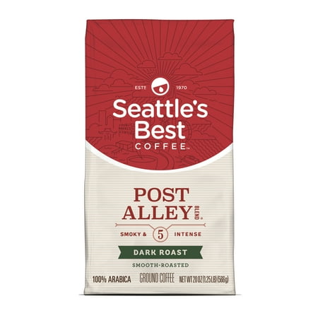 Seattle's Best Coffee Post Alley Blend (Previously Signature Blend No. 5) Dark Roast Ground Coffee, 20-Ounce Bag