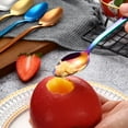 thumbnail image 4 of Coofit 5PCS Grapefruit Spoon Serrated Sturdy Stainless Steel Serving Spoon Fruit Spoon, 4 of 10