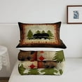 Bear Comforter Set Queen Size Rustic Farmhouse Bear Wildlife Bedding