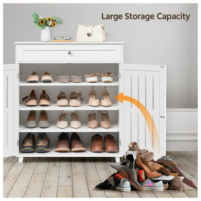Shoe Closet Tribesigns 6-Tier Shoe Storage Cabinet With
