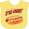 thumbnail image 3 of Inktastic Im One Hot Dog First Birthday Boys or Girls Baby Bib, 3 of 4