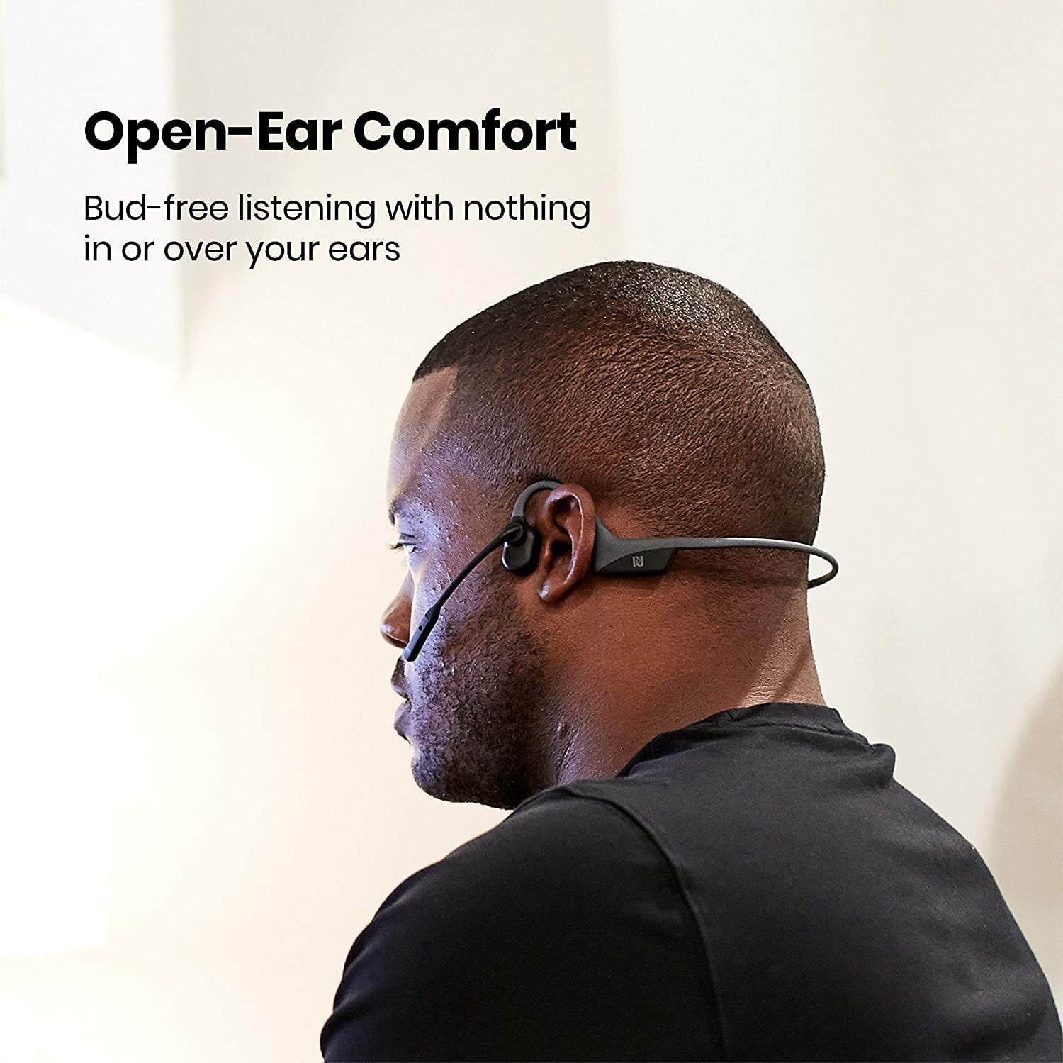 AfterShokz OpenComm Bone Conduction Bluetooth Headset with 
