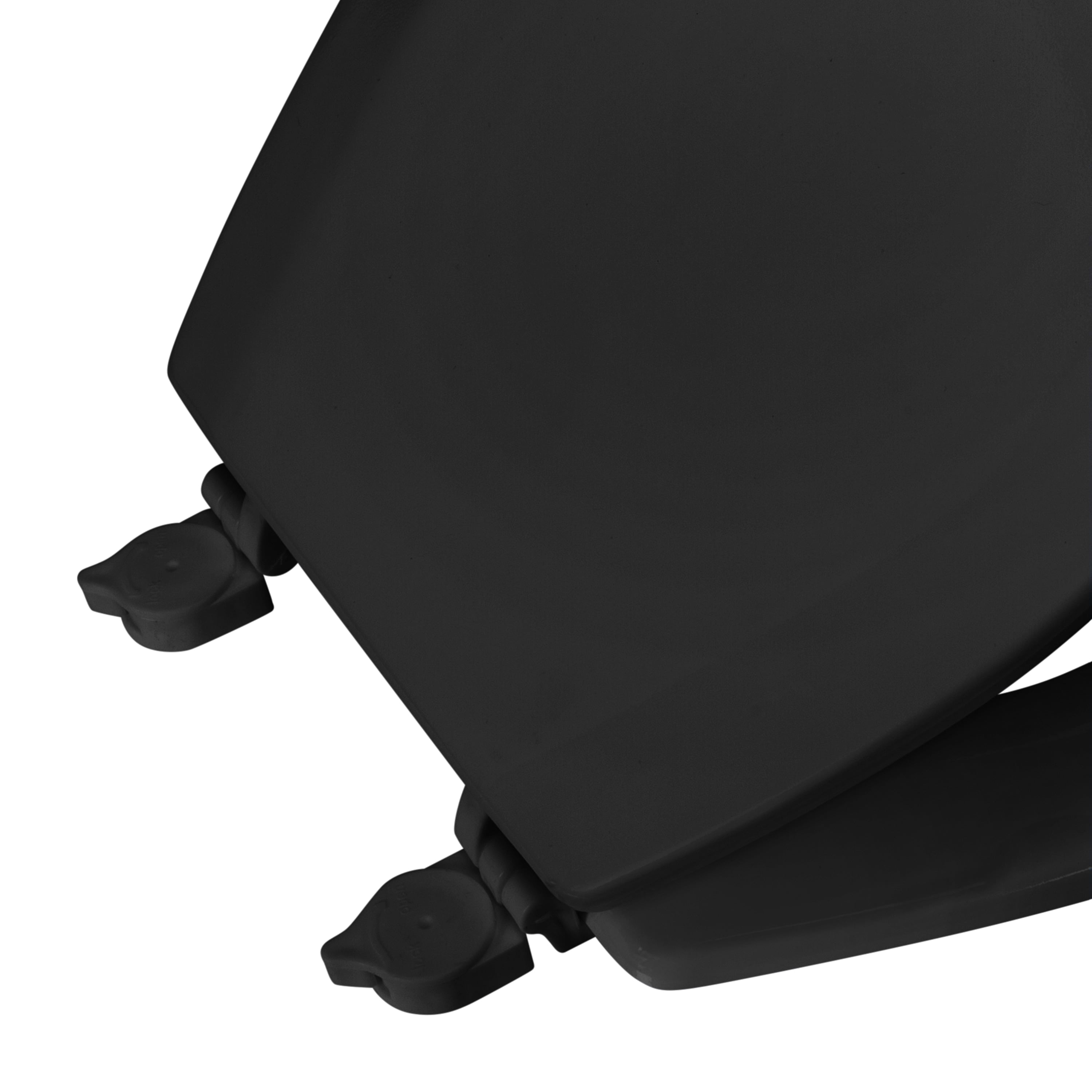 Bath Bliss Beveled Standard Round Toilet Seat Black