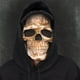 thumbnail image 4 of Máscara con forma de calavera CosRibe, espeluznante mandíbula móvil, látex, para Halloween, gris, 4 of 8