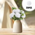 thumbnail image 6 of SHENGXINY 25PCS Valentine's Day Artificial Flowers,Foam Hydrangea,Bouquet,Birthday Wedding Home Decor,Holiday Gift,Simulation Decorations,Party supplies White 2.75x8.3in, 6 of 6