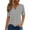 Dark Gray, variant on Women's Henley Neck Short Sleeve Shirt, Lightweight Breathable Button-Down Blouse for Casual & Workwear