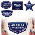 thumbnail image 2 of America 250th Anniversary Patriotic Shaped Banner, Polyester 1776-2026 Star/Rectangle/Oval/Pennant Wall Hanging Decor, 4th of July Independence Day Home Porch Party Decoration, 2 of 6