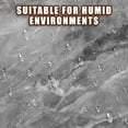 thumbnail image 3 of CRAFTHROU 10pcs Waterproof Wall Panels Self Adhesive Tile Sticker Grey Easy To Clean For Shower Areas, 3 of 6