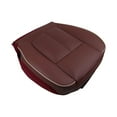 thumbnail image 3 of APPLAYERR Perfect Fit Wine Red Leather Driver Bottom Seat Cover for Ford F150 King Ranch 2009-2012 Trucks, 3 of 6