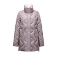 thumbnail image 4 of AUNVITO Women's Thickened Quilted Coat Longline Loose Fit Stand Collar Slimming Winter Outwear Warm Padded Jacket Versatile Casual, 4 of 4