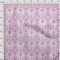 thumbnail image 4 of oneOone Silk Tabby Purple Fabric Block Craft Projects Decor Fabric Printed By The Yard 42 Inch Wide, 4 of 6
