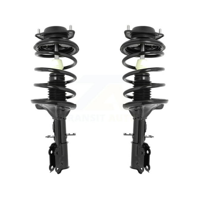 Transit Auto Front Complete Suspension Shocks Strut and Coil Spring Mount Assemblies Kit for Car Kia Spectra Spectra5 - Left Right Side (Driver Passenger) K78A-100189