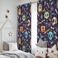 thumbnail image 5 of Blackout Kids Curtains,Halloween Colorful Spooky Elements Childrens Insulated Curtains Set Of 2,Bedroom Essentials,Toddler Room Decor 52"x84", 5 of 5