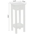 thumbnail image 4 of eHemco Plant Decorating Stand End Table Side Table with Storage Shelf, 11.8 by 11.8 by 29.5 Inches, Brown (Large), 4 of 4