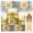 3PCS, variant on Weather Resistant Water-Based Gold Paint, Metallic Gold Acrylic Paint, Easy Application, No Sanding, Fast-Drying, DIY Crafts, for Metal, for Wood, for Stone (1PCS)