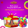 thumbnail image 4 of Kiddzery Foldable Kids Large Ball Pits Play Tents, HIGH BALL PIT 100 BALLS, 4 of 5