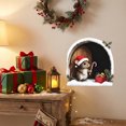 thumbnail image 6 of Cififendec Christmas 2D Mouse No Glue Wall Stickers, 5.91", Arch Shaped Cute Holiday Mouse Decal for Xmas Fireplace Surround Applying, 6 of 6
