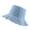 Sky Blue, variant on Distressed Sun Hats for Women Summer Casual Wide Brim Cotton Bucket Hat Beach Vacation Travel Accessories