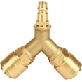 thumbnail image 1 of 3 Way Compressed Air Distributor Connector Y Splitter 1/4 Interface Compressor B, 1 of 5