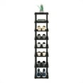 thumbnail image 6 of Furinno Turn-N-Tube 8-Tier Vertical Space Saving Free Standing Shoe Tower, Shoe Rack for Closet Entryway, Espresso/Black, 6 of 6