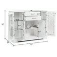 thumbnail image 2 of Costway Buffet Storage Cabinet Console Cupboard W/Glass Door Drawers Kitchen Dining Room, 2 of 10
