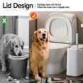 thumbnail image 4 of CTIME Bathroom Trash can Set, 2 Gallon White Smal, 4 of 9