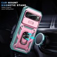 thumbnail image 3 of HCTian for Google 9/9 Pro Phone Case,360° Kickstand & Slide Camera Cover,Military Heavy Duty Full Body Hard Shell Shockproof Phone Case for Pixel 9 Pro,6.3 inch, 3 of 7